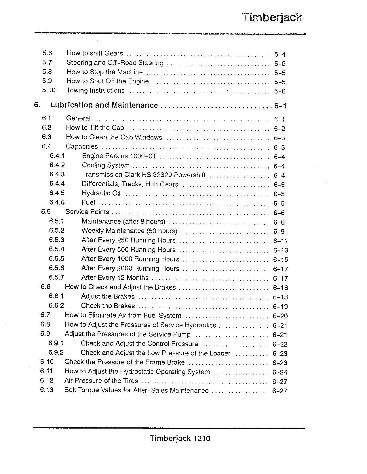 JOHN DEERE 1210 FORWARDER OPERATORS MANUAL #2