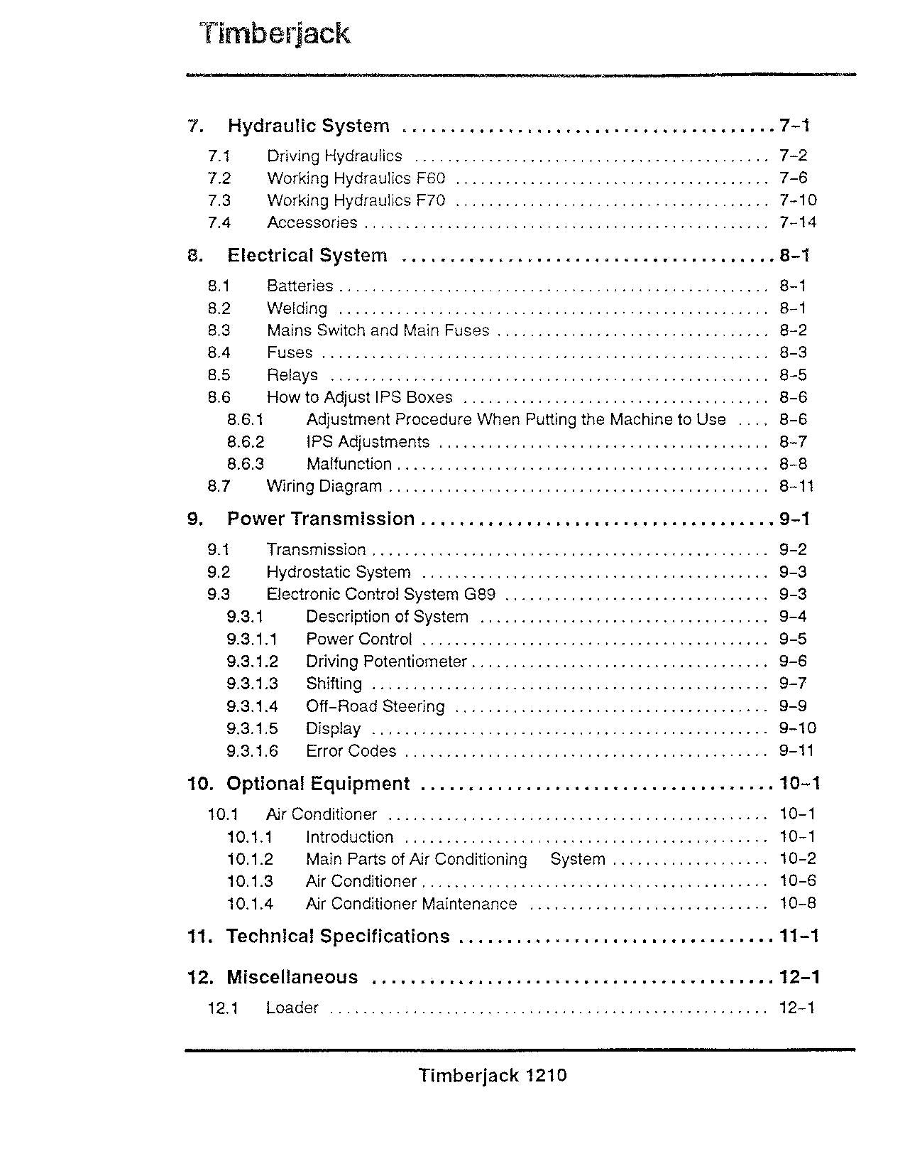 JOHN DEERE 1210 FORWARDER OPERATORS MANUAL #2