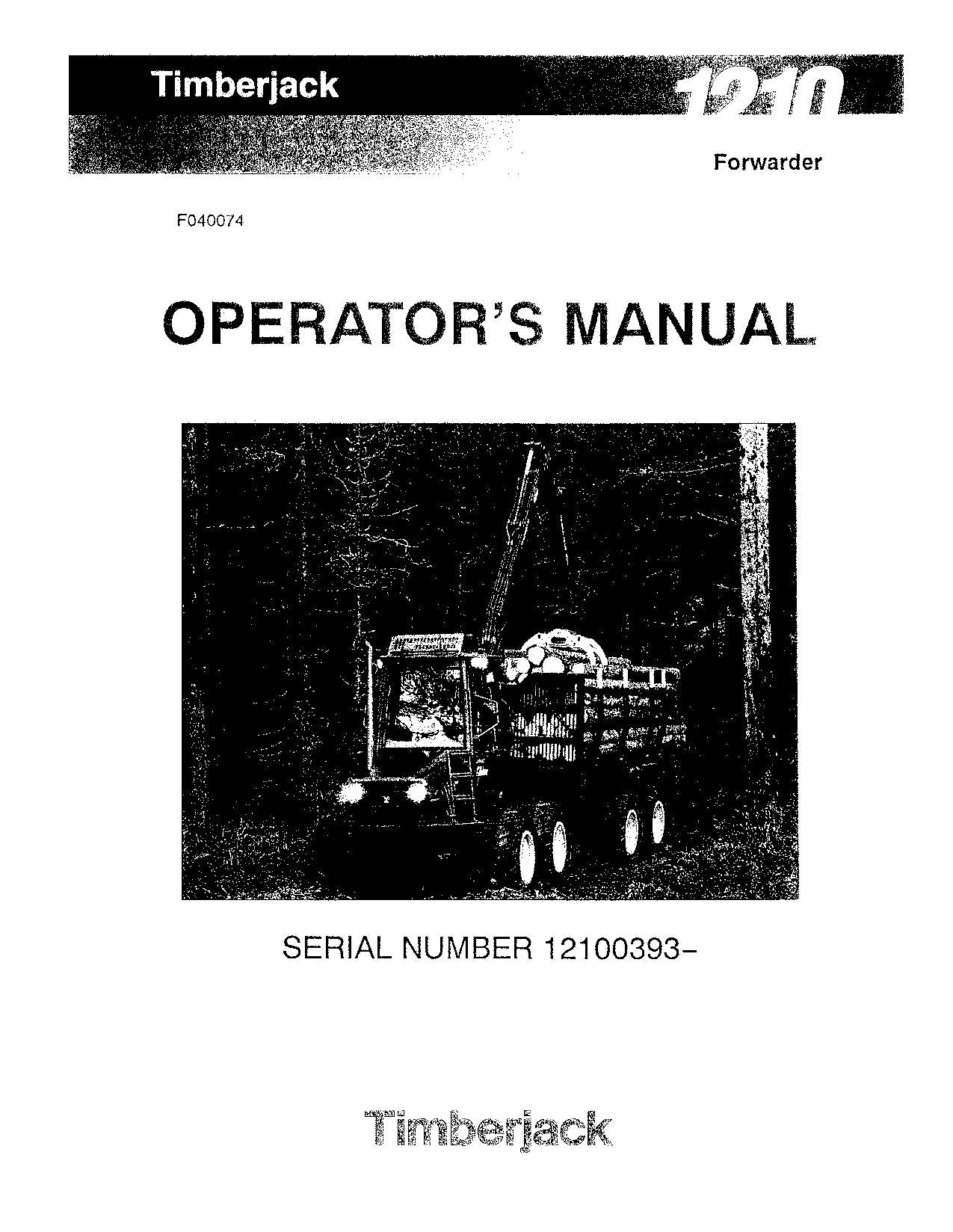 MANUEL D'UTILISATION DU TRANSPORTEUR JOHN DEERE 1210 #2