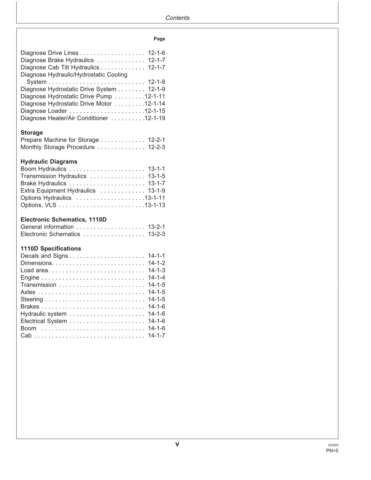 JOHN DEERE 1110D FORWARDER OPERATORS MANUAL #1