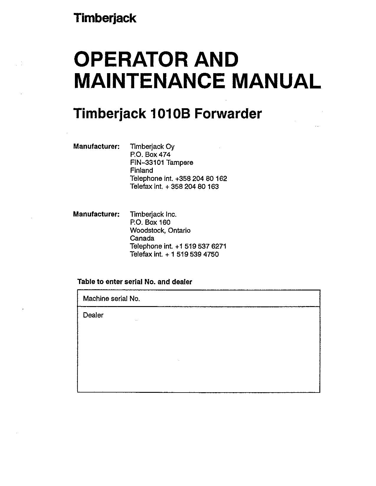 MANUEL D'UTILISATION DU TRANSPORTEUR JOHN DEERE 1010B #2