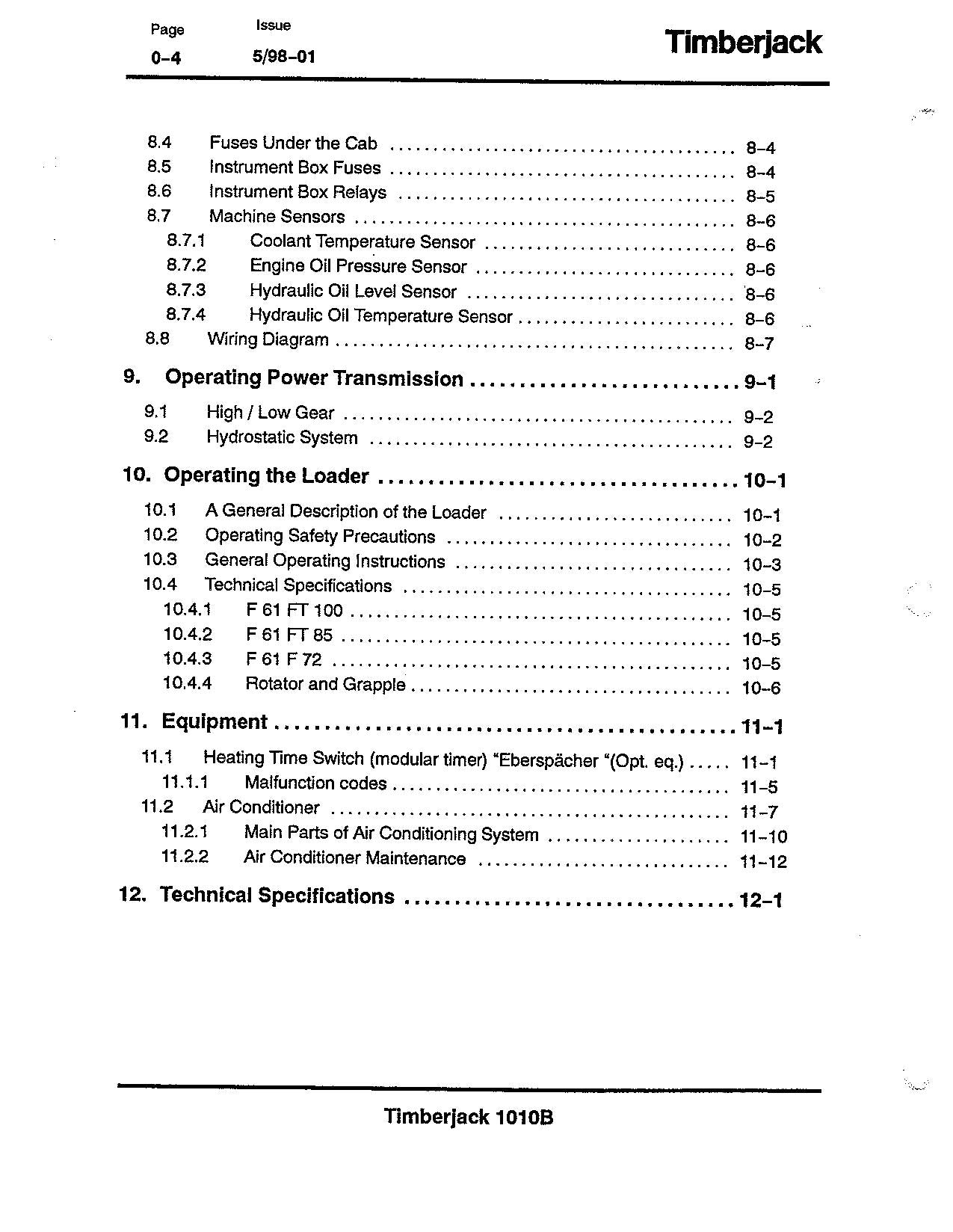 JOHN DEERE 1010B FORWARDER OPERATORS MANUAL #2