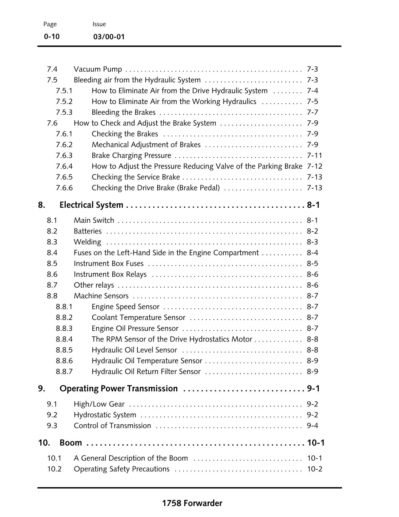 JOHN DEERE 1758 FORWARDER OPERATORS MANUAL