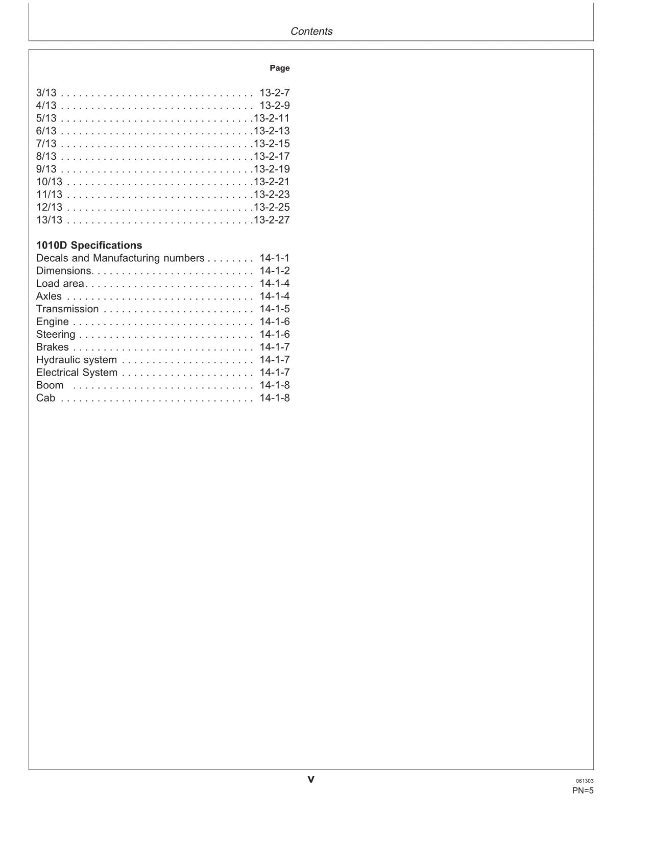 JOHN DEERE 1010D FORWARDER OPERATORS MANUAL #2