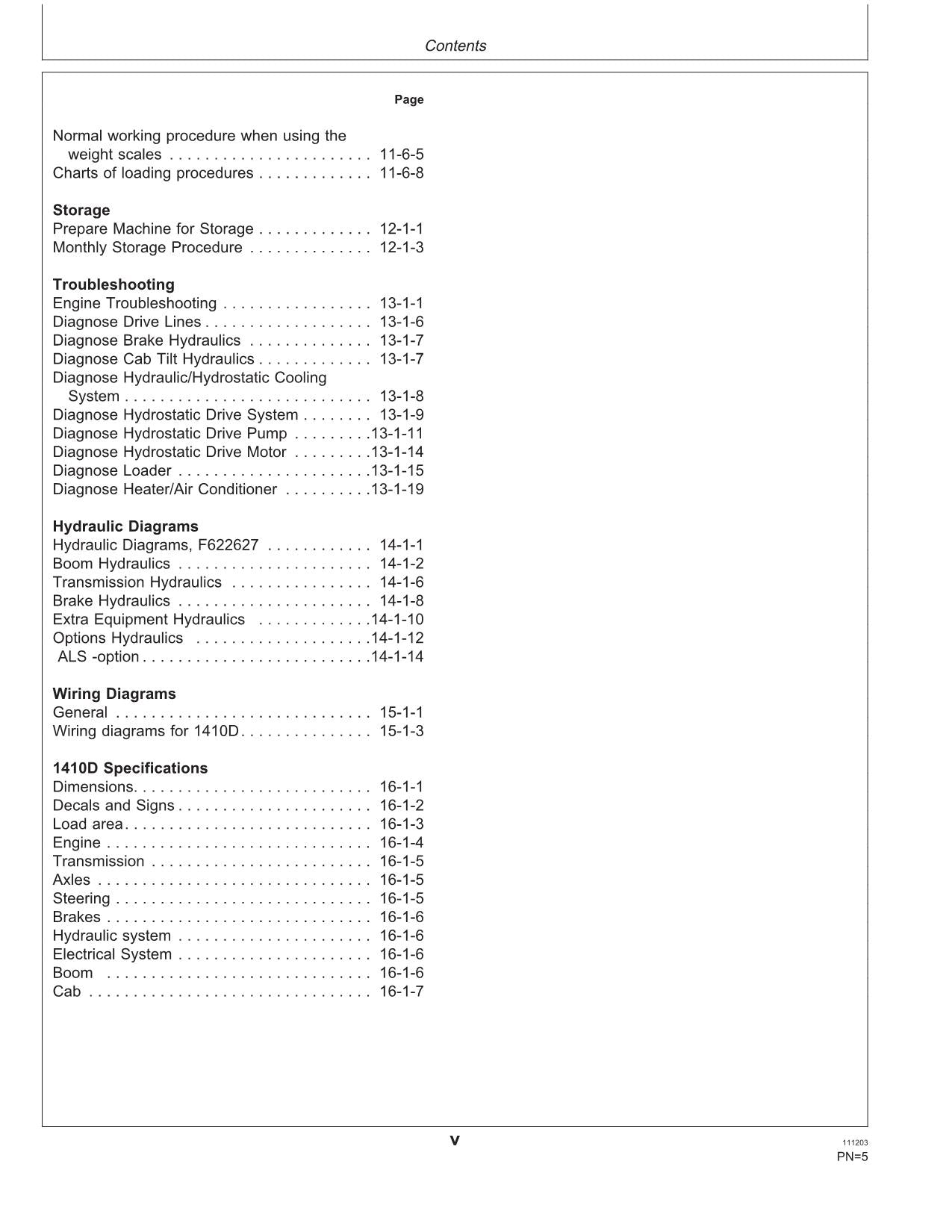 JOHN DEERE 1410D FORWARDER OPERATORS MANUAL #3