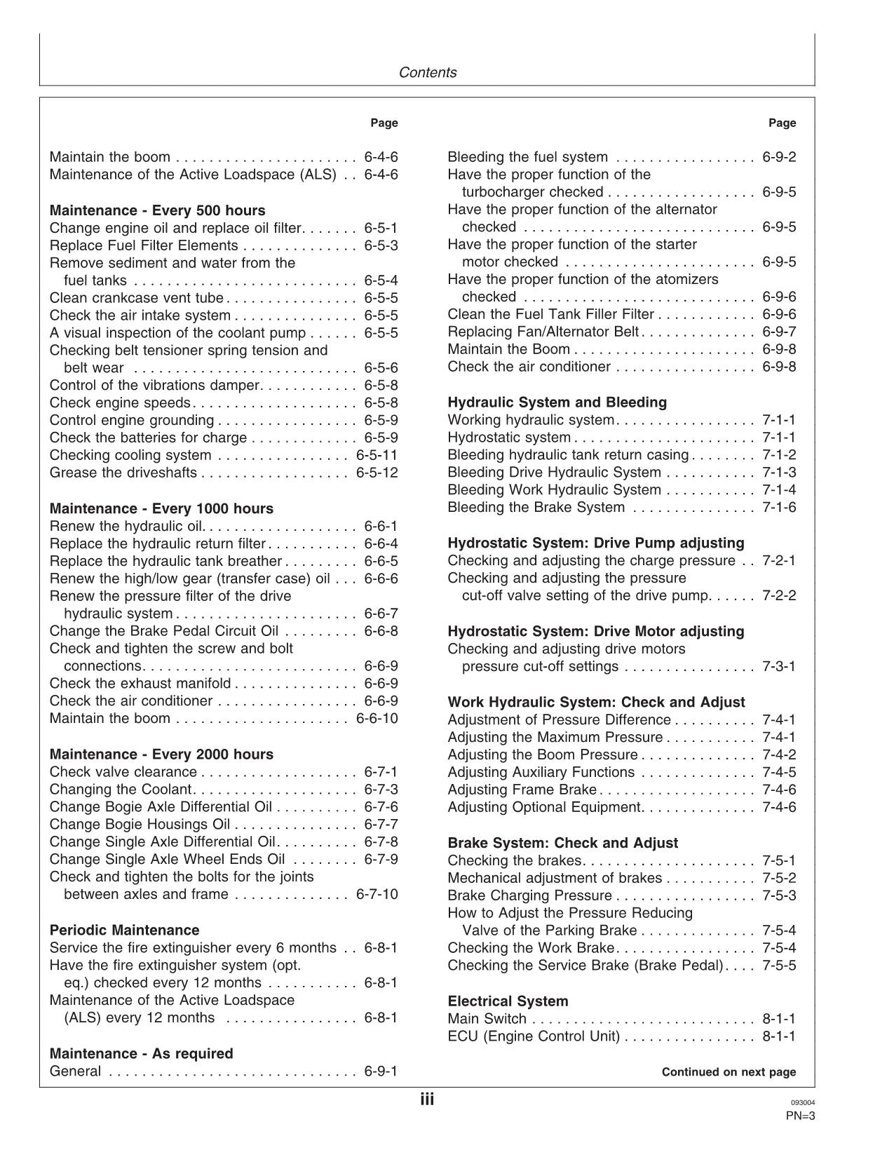 JOHN DEERE 1710D FORWARDER-BETRIEBSHANDBUCH NR. 4