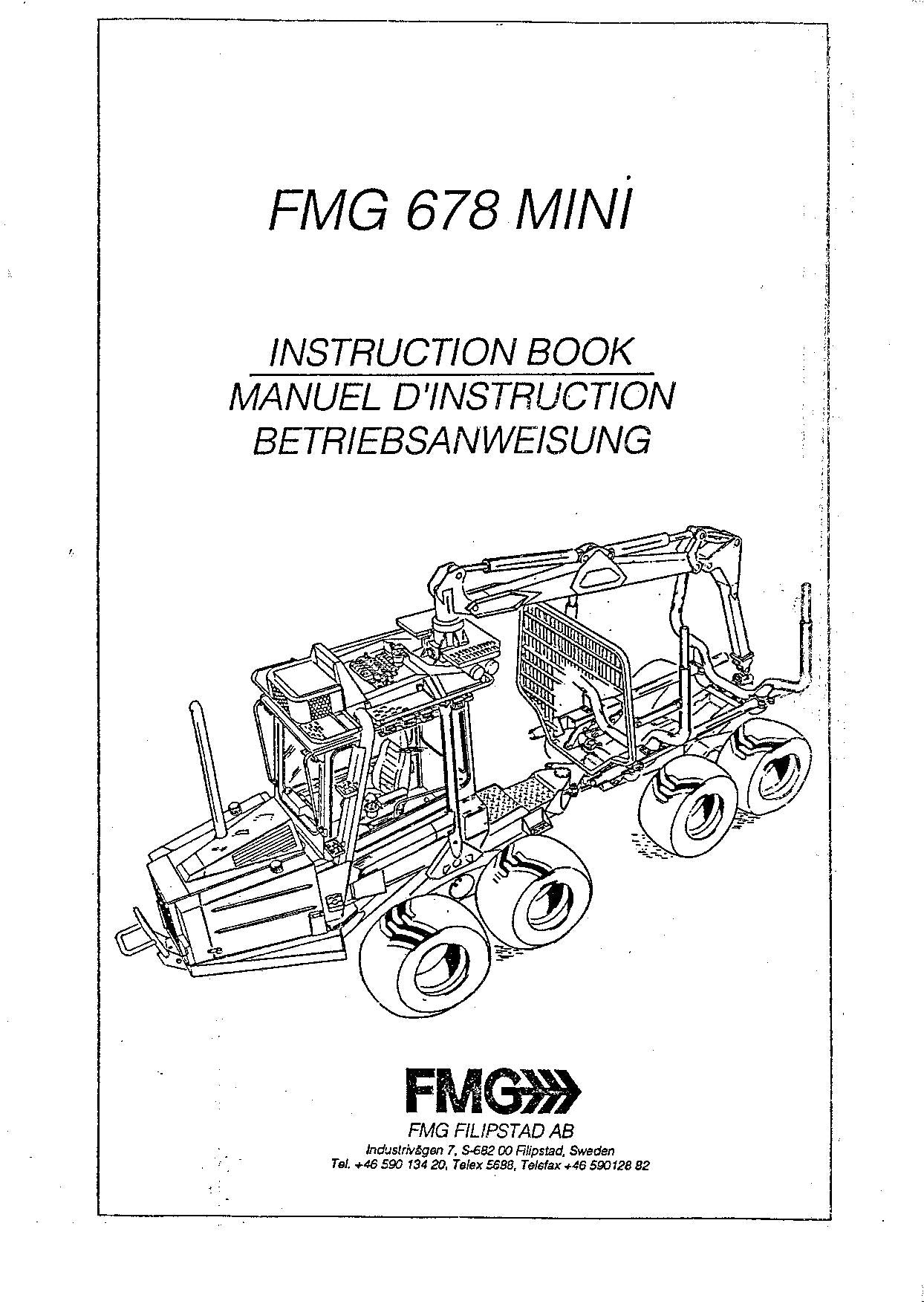 JOHN DEERE 678 FMG FORWARDER OPERATORS MANUAL