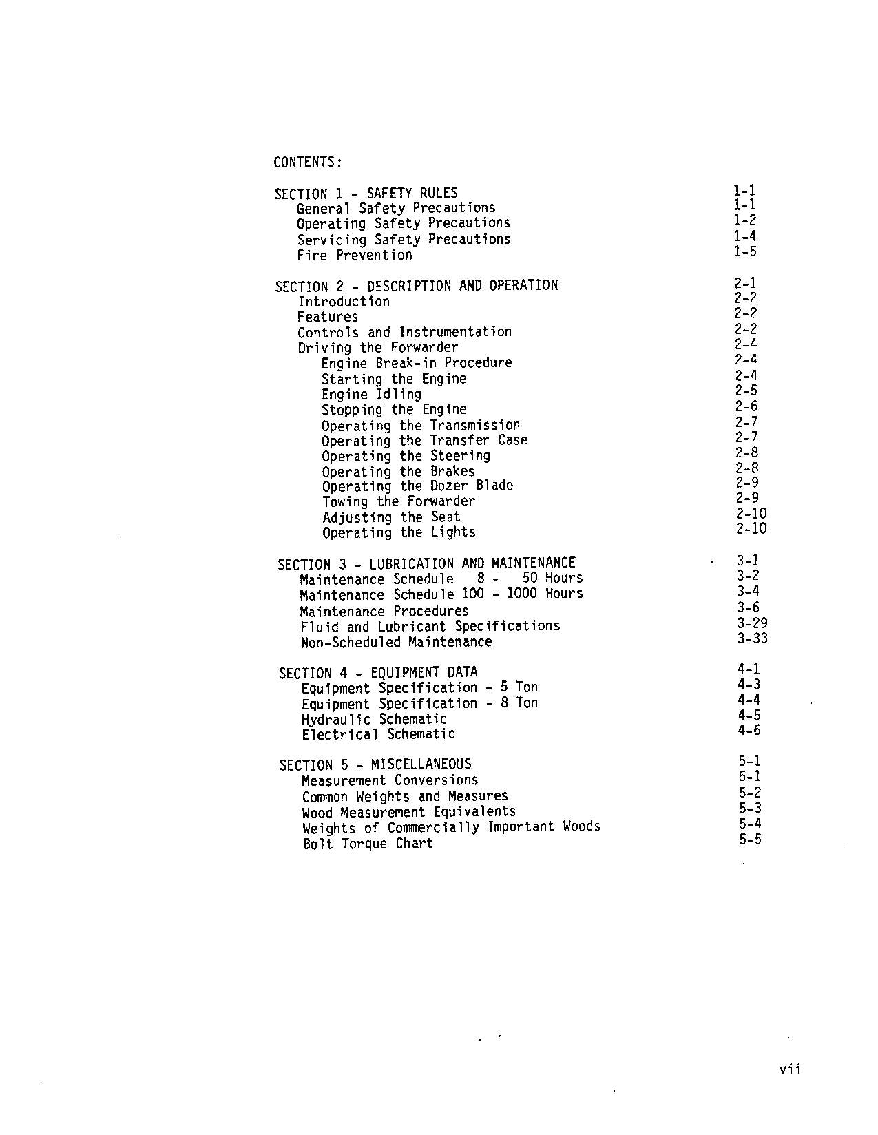 JOHN DEERE 230 FORWARDER OPERATORS MANUAL #2