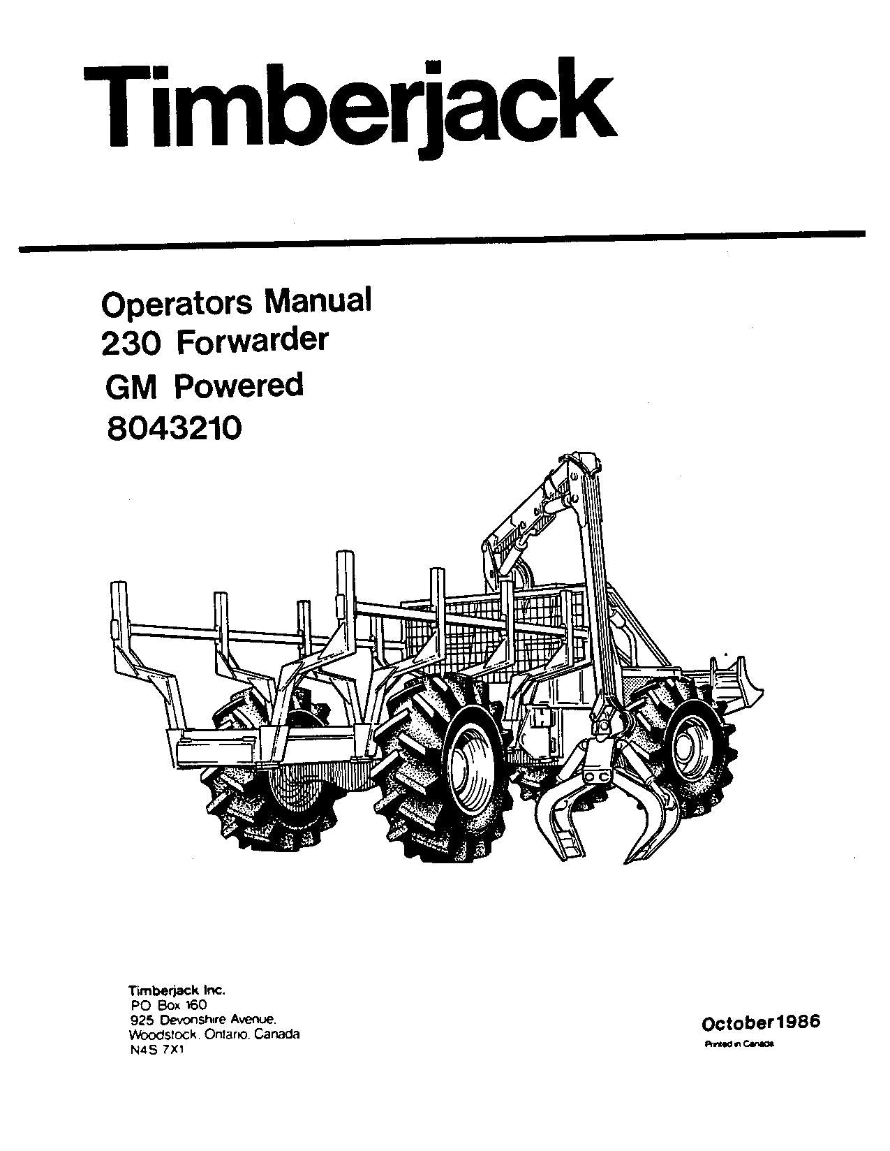 JOHN DEERE 230 FORWARDER BEDIENUNGSANLEITUNG #2