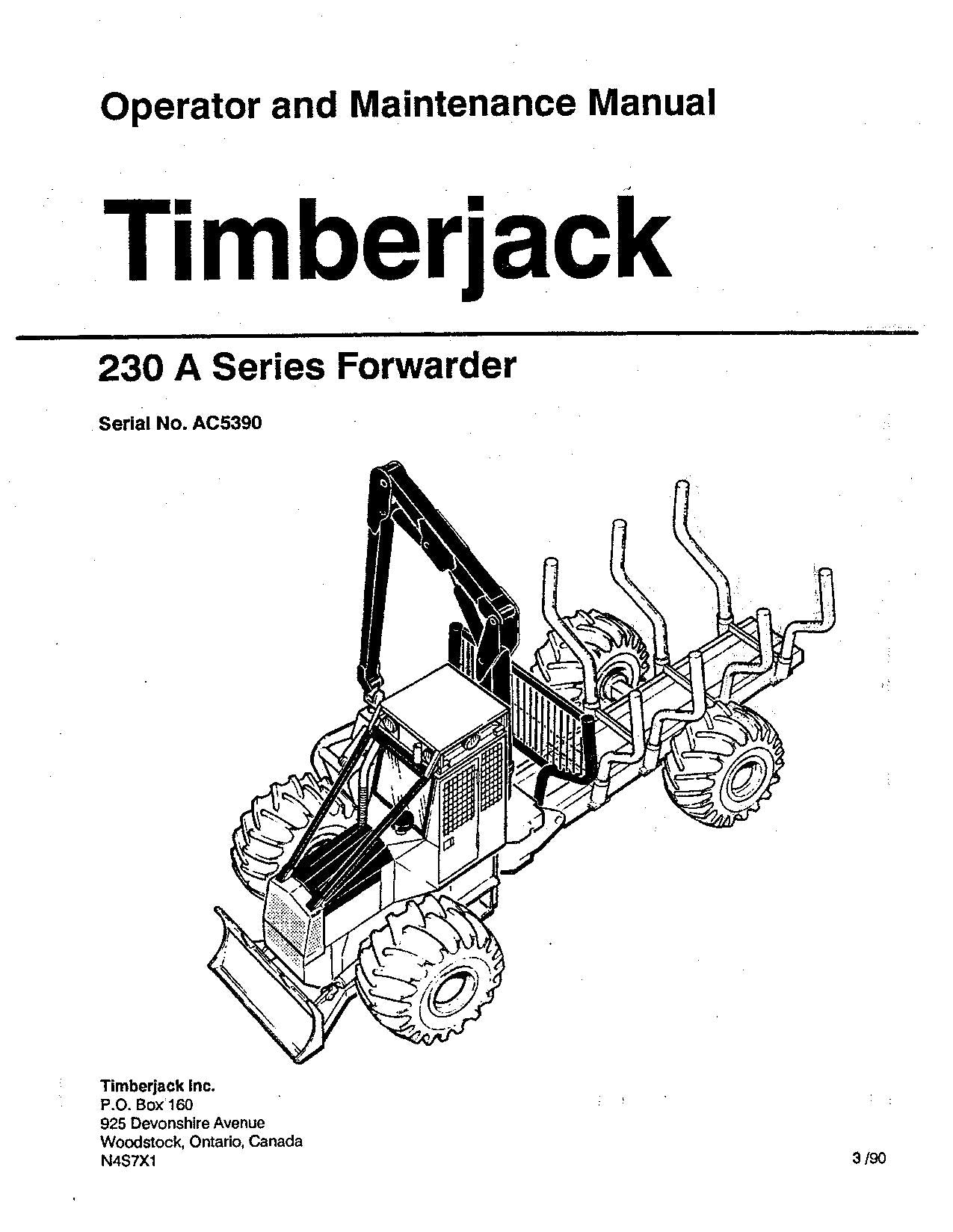 JOHN DEERE 230A FORWARDER-BEDIENUNGSANLEITUNG