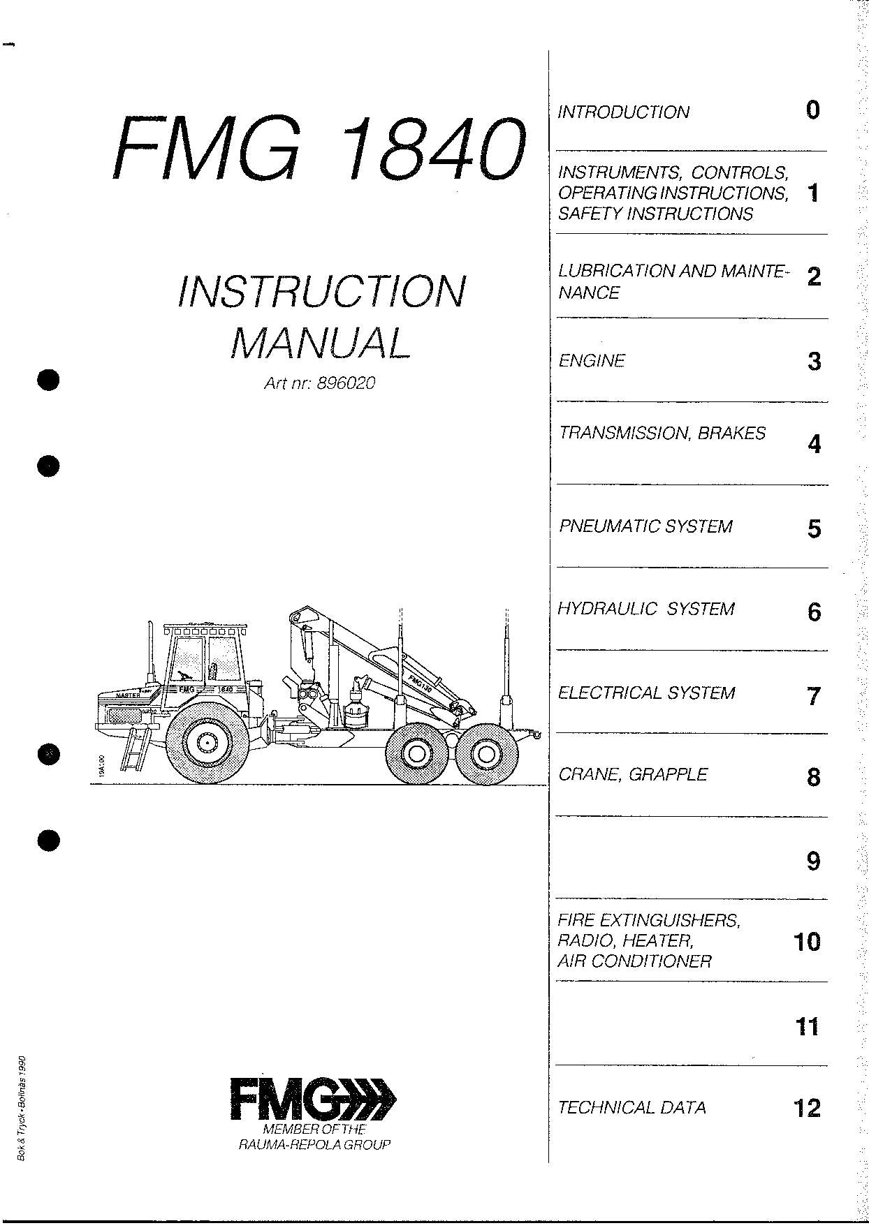 JOHN DEERE 1840 FORWARDER BEDIENUNGSANLEITUNG