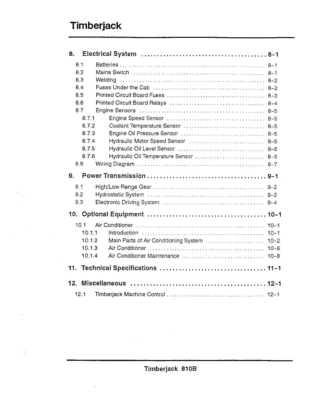 JOHN DEERE 810B FORWARDER OPERATORS MANUAL 8100355-