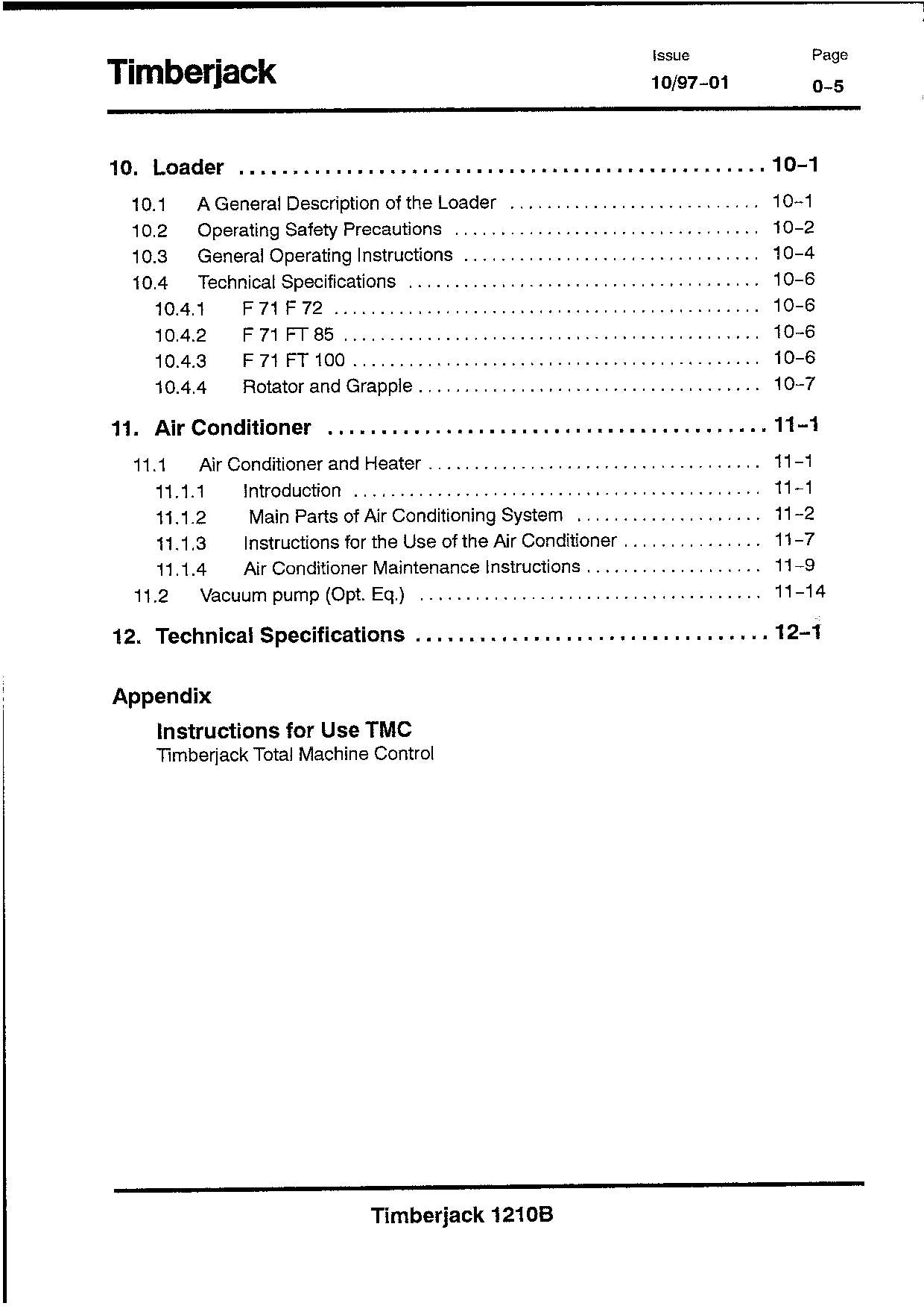 JOHN DEERE 1210B FORWARDER OPERATORS MANUAL