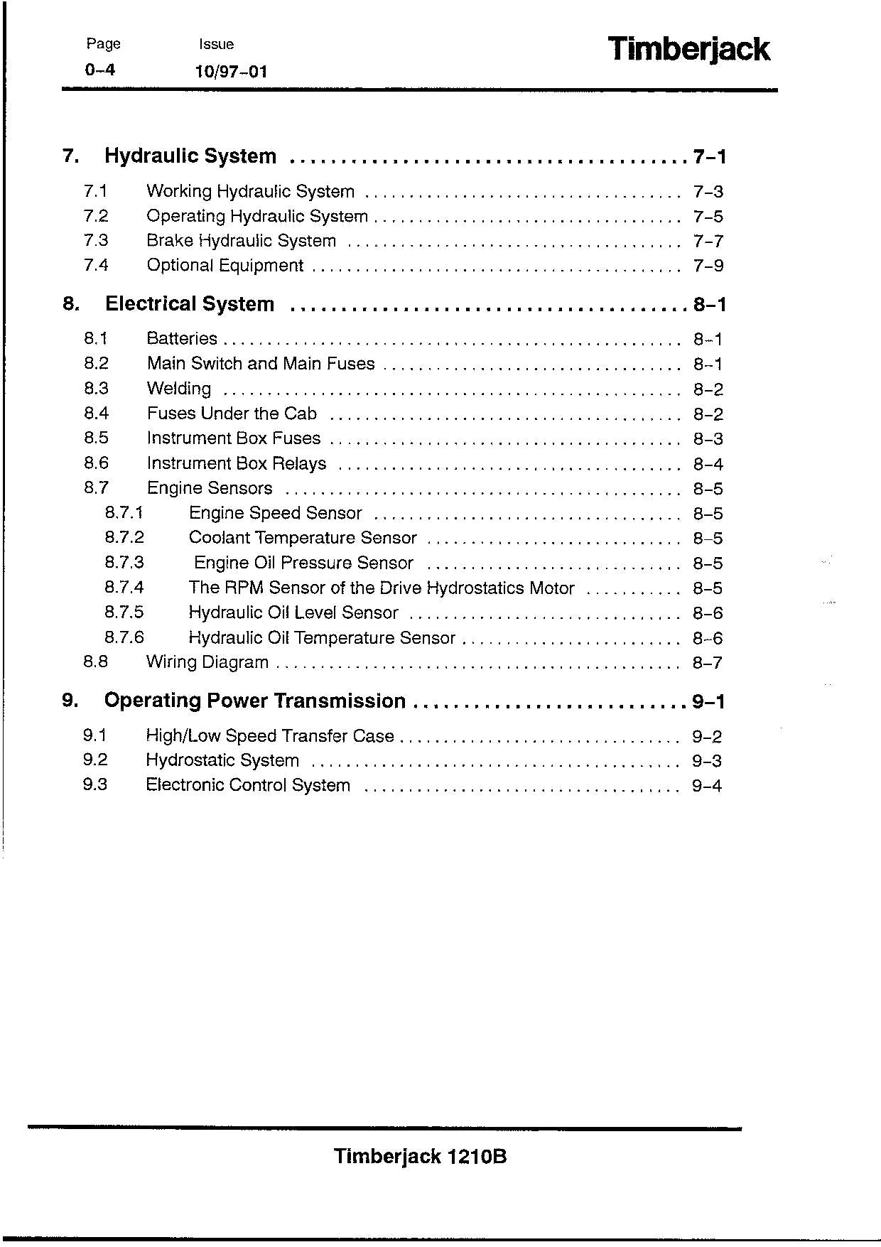 JOHN DEERE 1210B FORWARDER OPERATORS MANUAL