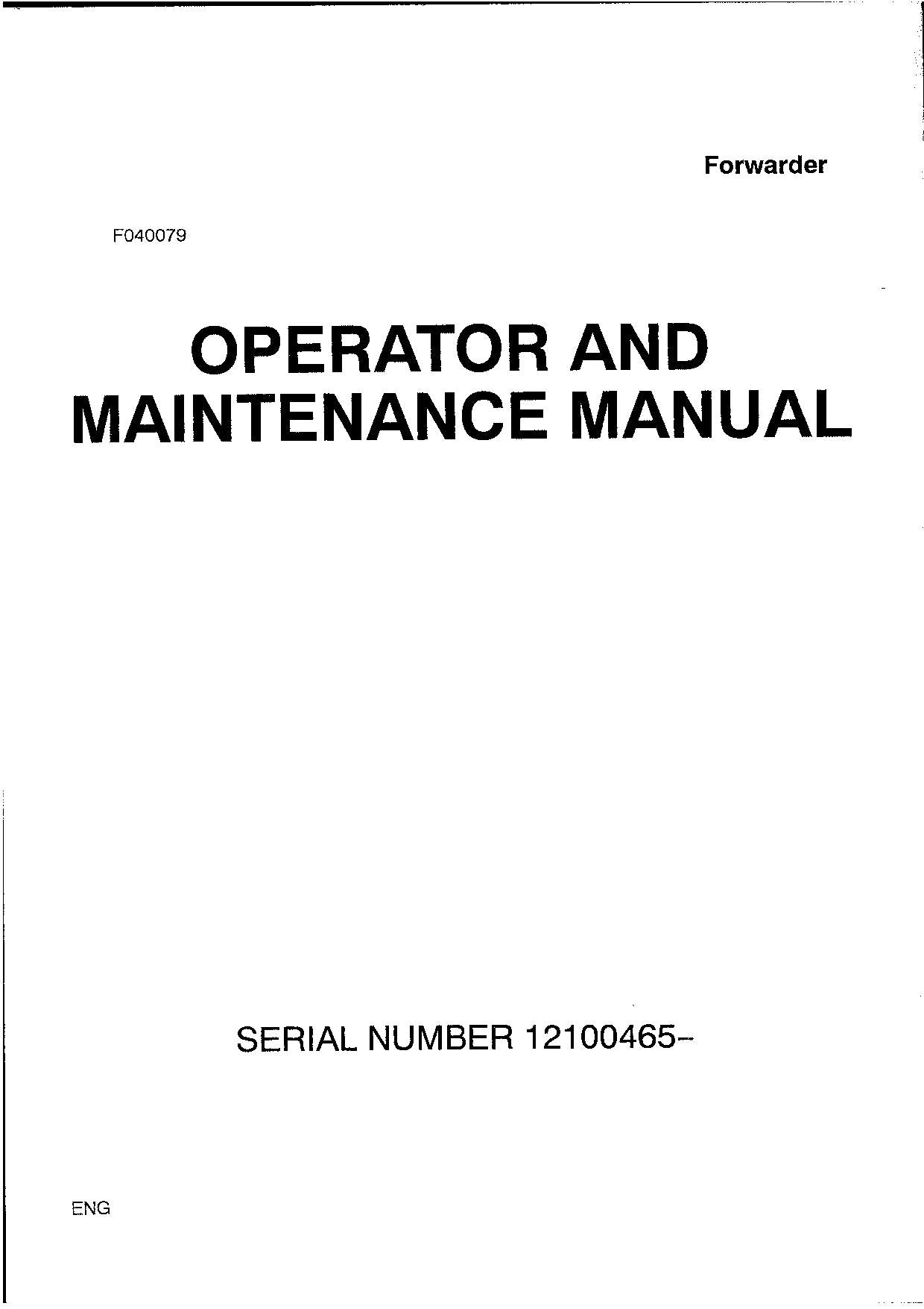 JOHN DEERE 1210B FORWARDER OPERATORS MANUAL