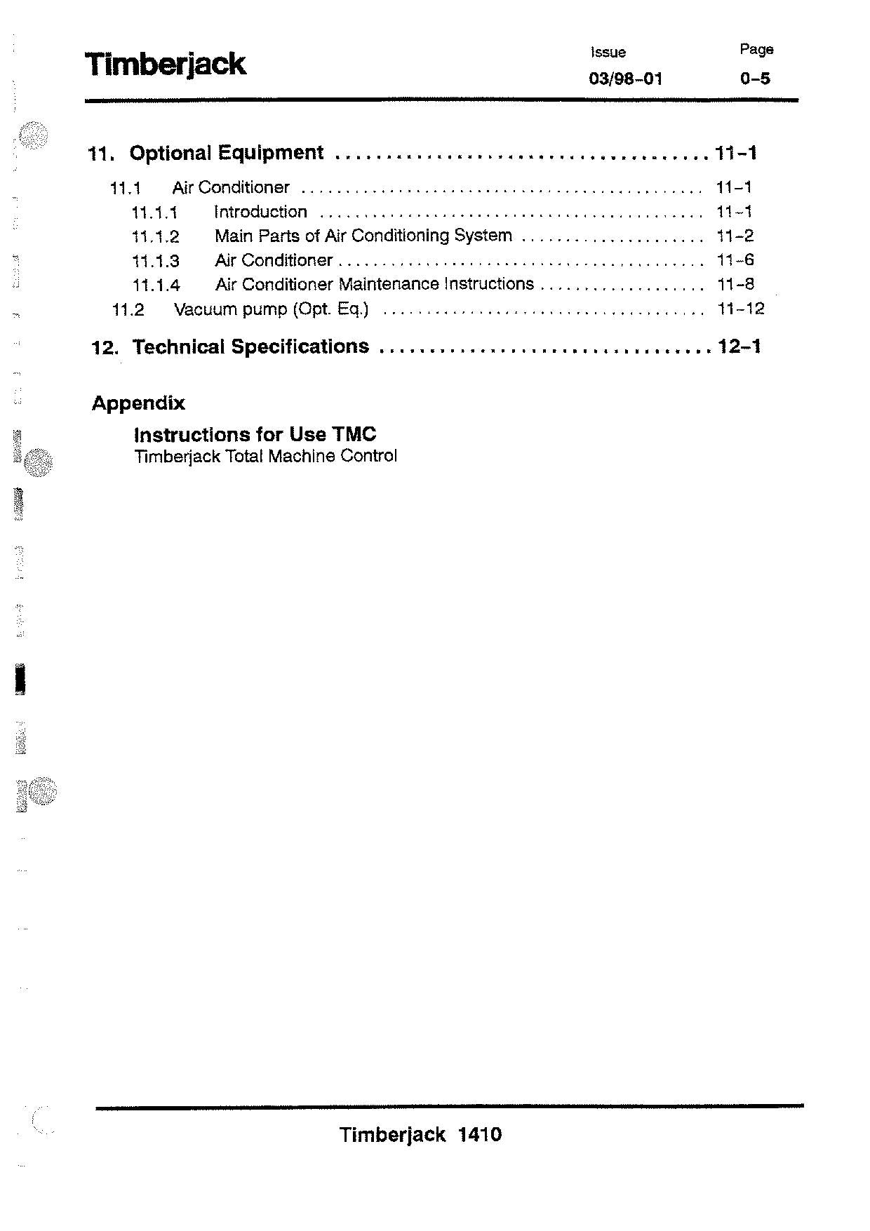 JOHN DEERE 1410 FORWARDER OPERATORS MANUAL #1