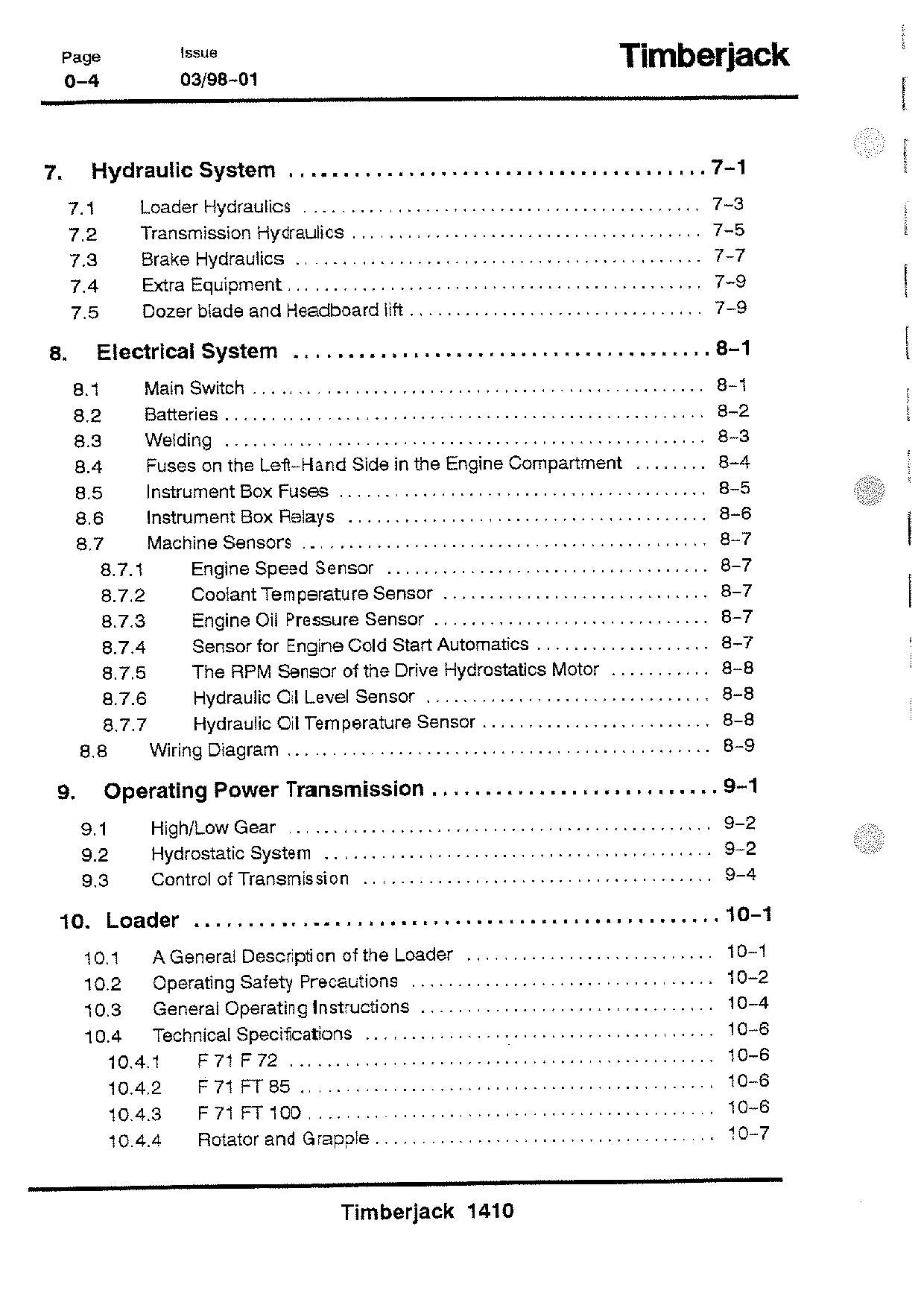 JOHN DEERE 1410 FORWARDER OPERATORS MANUAL #1