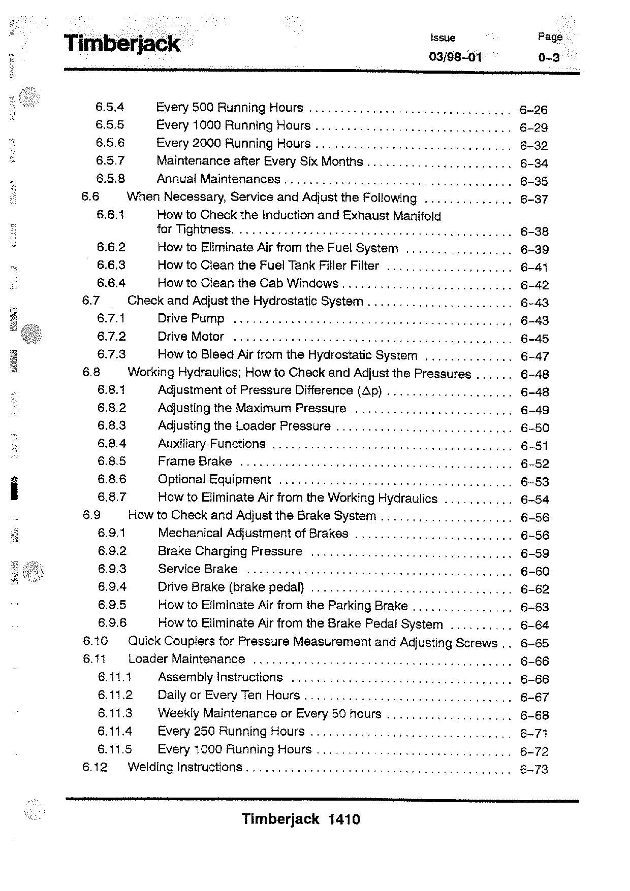 JOHN DEERE 1410 FORWARDER OPERATORS MANUAL #1