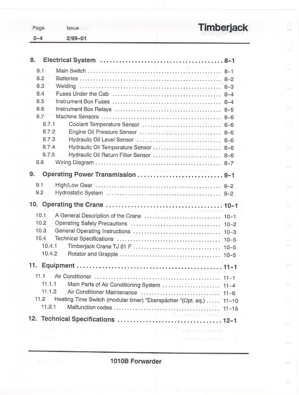 JOHN DEERE 1010B FORWARDER OPERATORS MANUAL #4