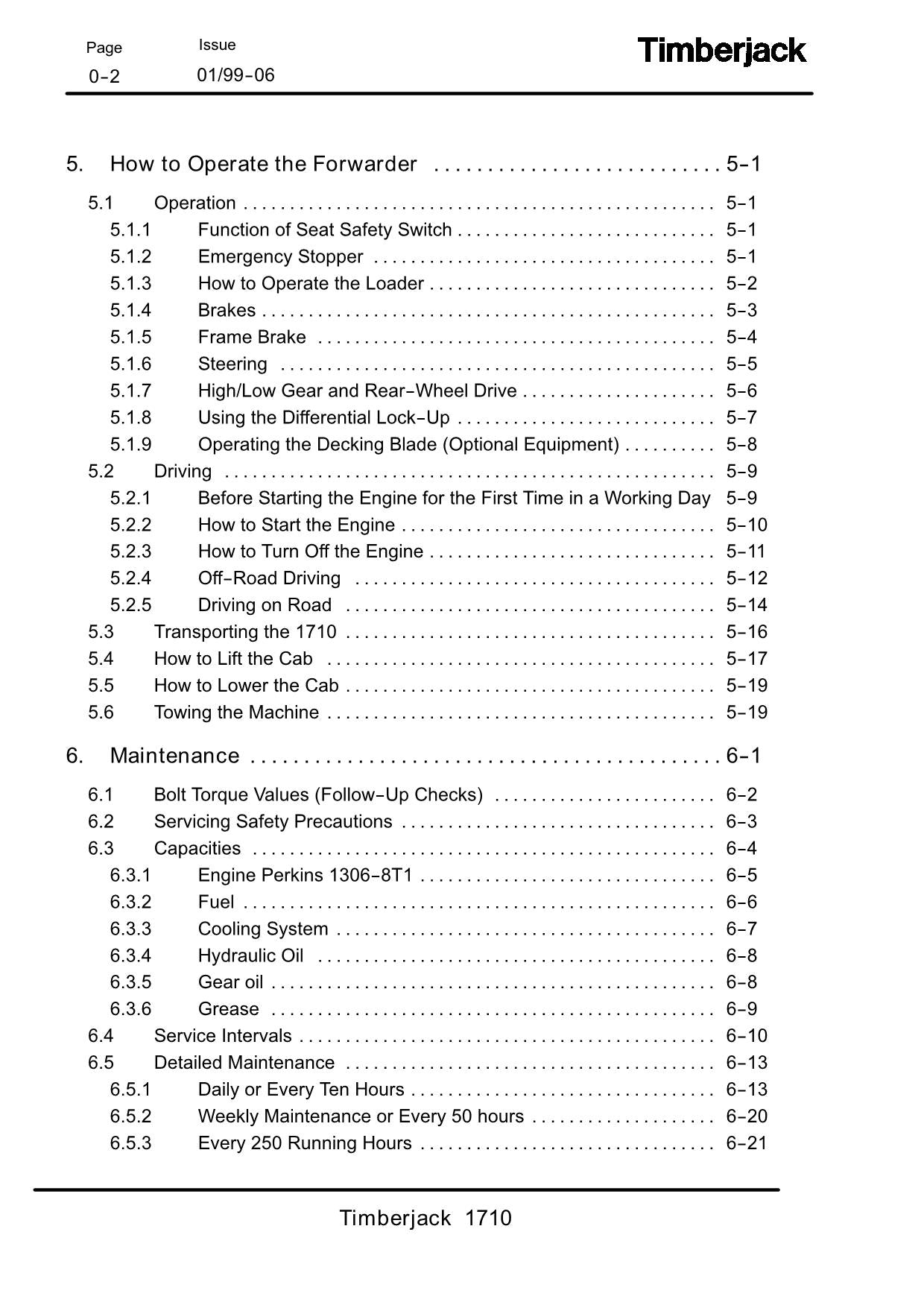 JOHN DEERE 1710 FORWARDER OPERATORS MANUAL #1