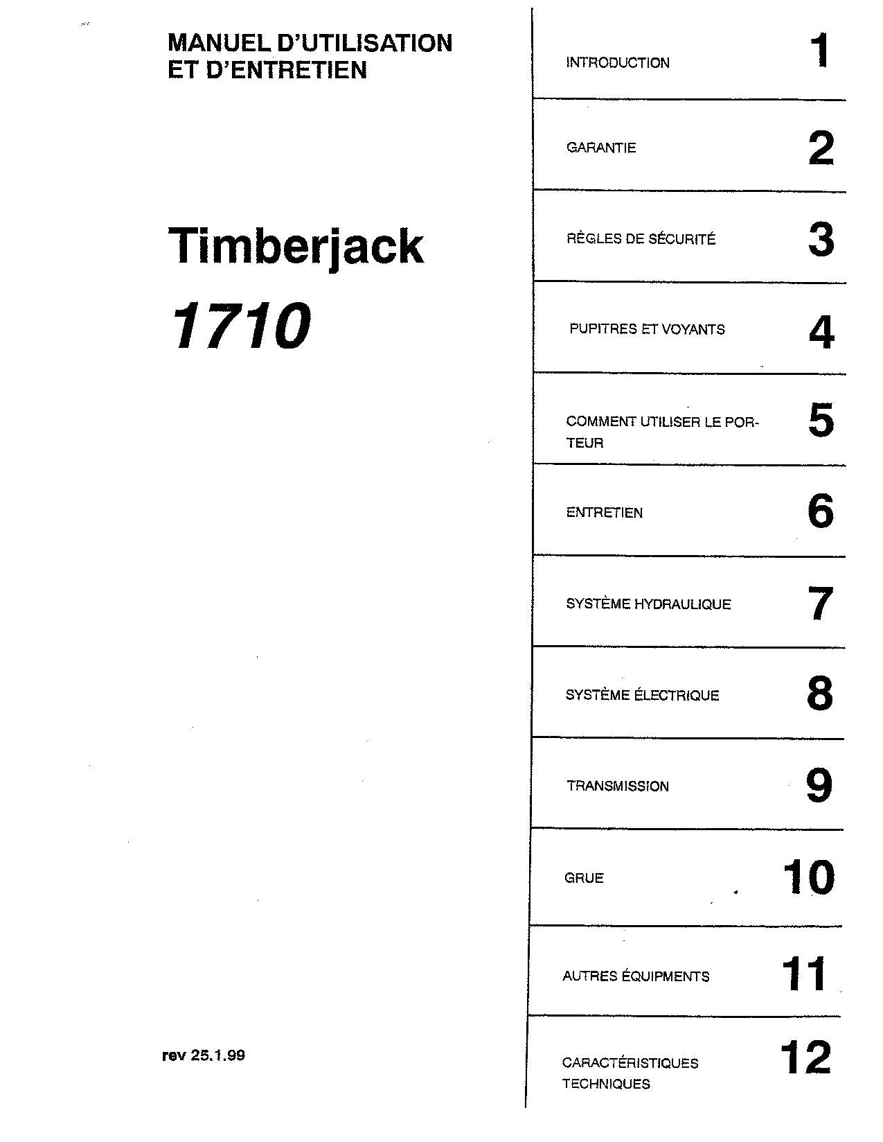 JOHN DEERE 1710 FORWARDER OPERATORS MANUAL #2