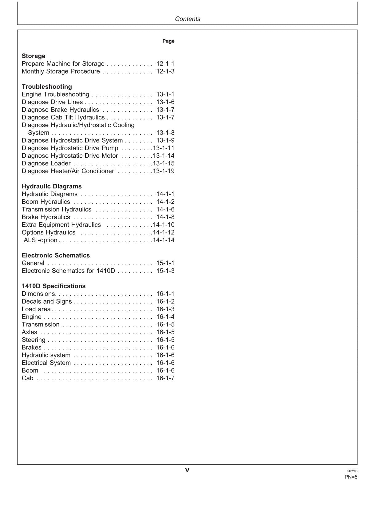 JOHN DEERE 1410D FORWARDER OPERATORS MANUAL WJ1410D000692- 829