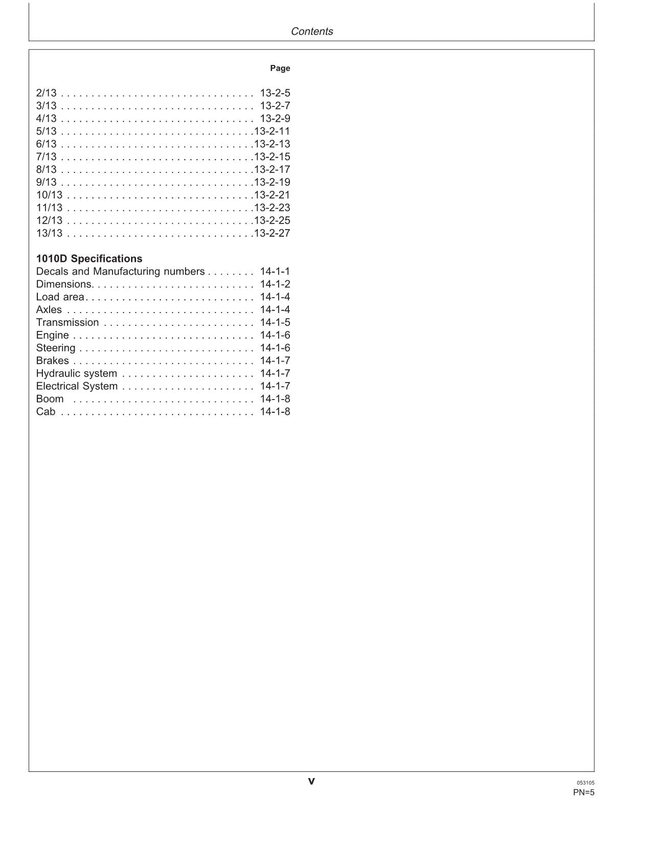 JOHN DEERE F069353 BEDIENUNGSANLEITUNG FÜR FORWARDER