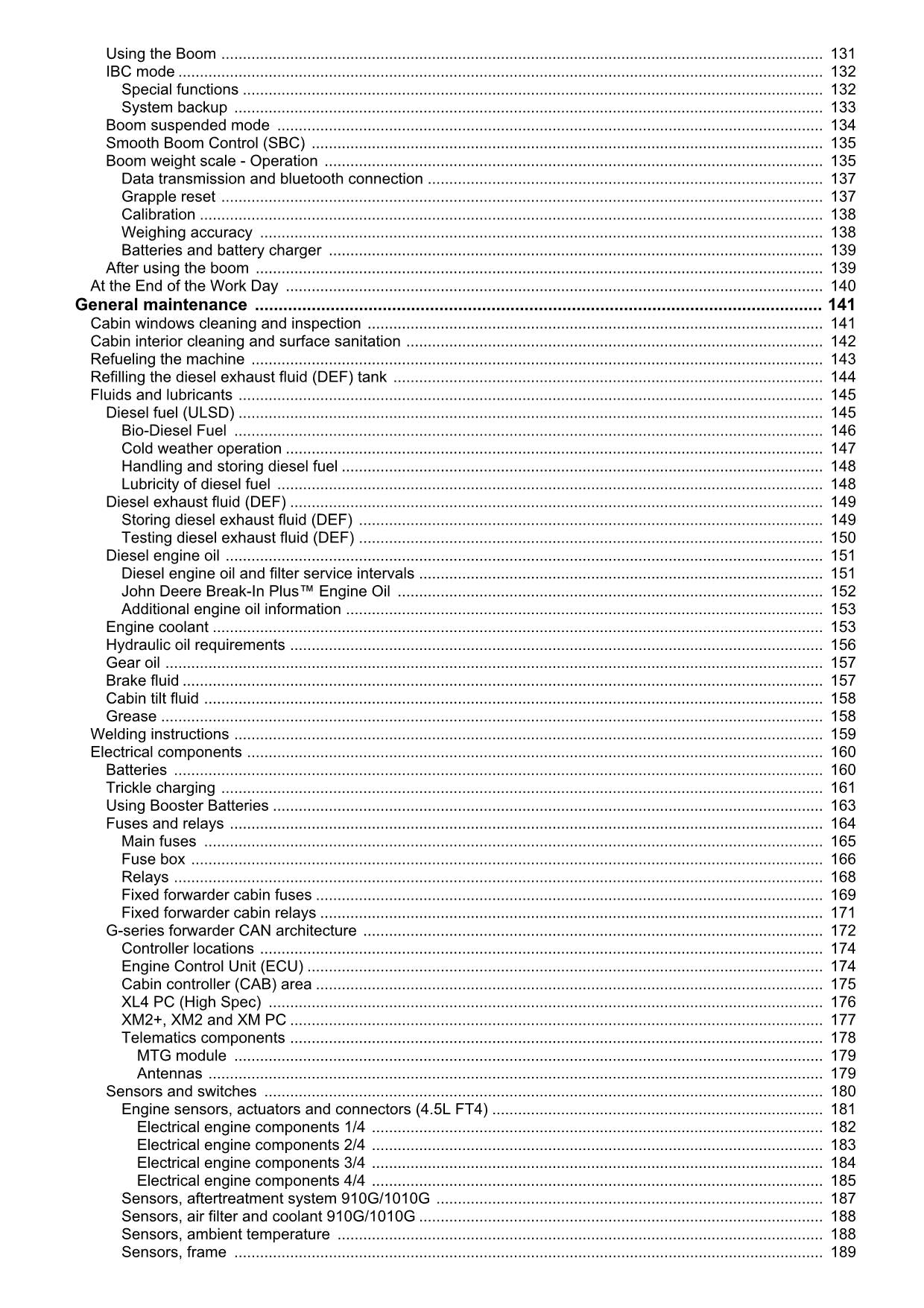 JOHN DEERE 910G 1010G FORWARDER OPERATORS MANUAL #1