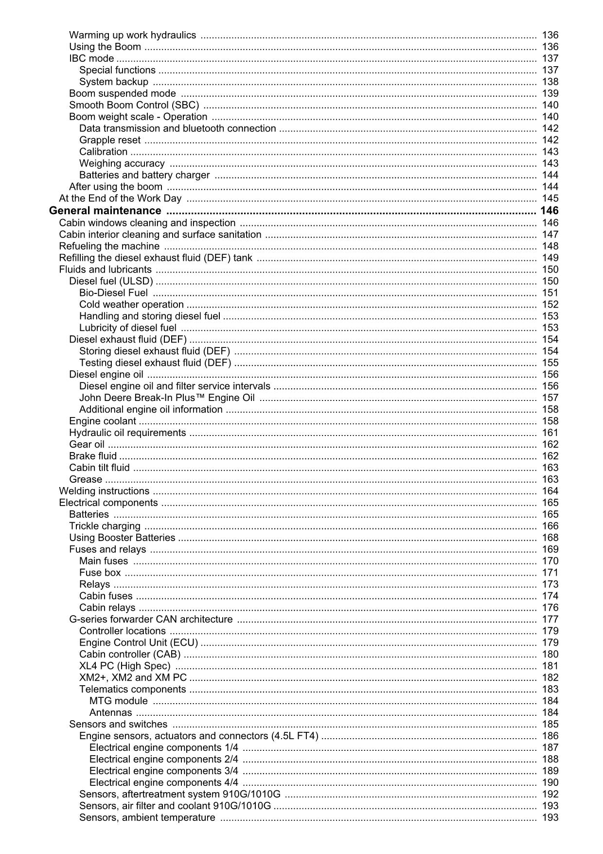 JOHN DEERE 910G 1010G FORWARDER OPERATORS MANUAL #2