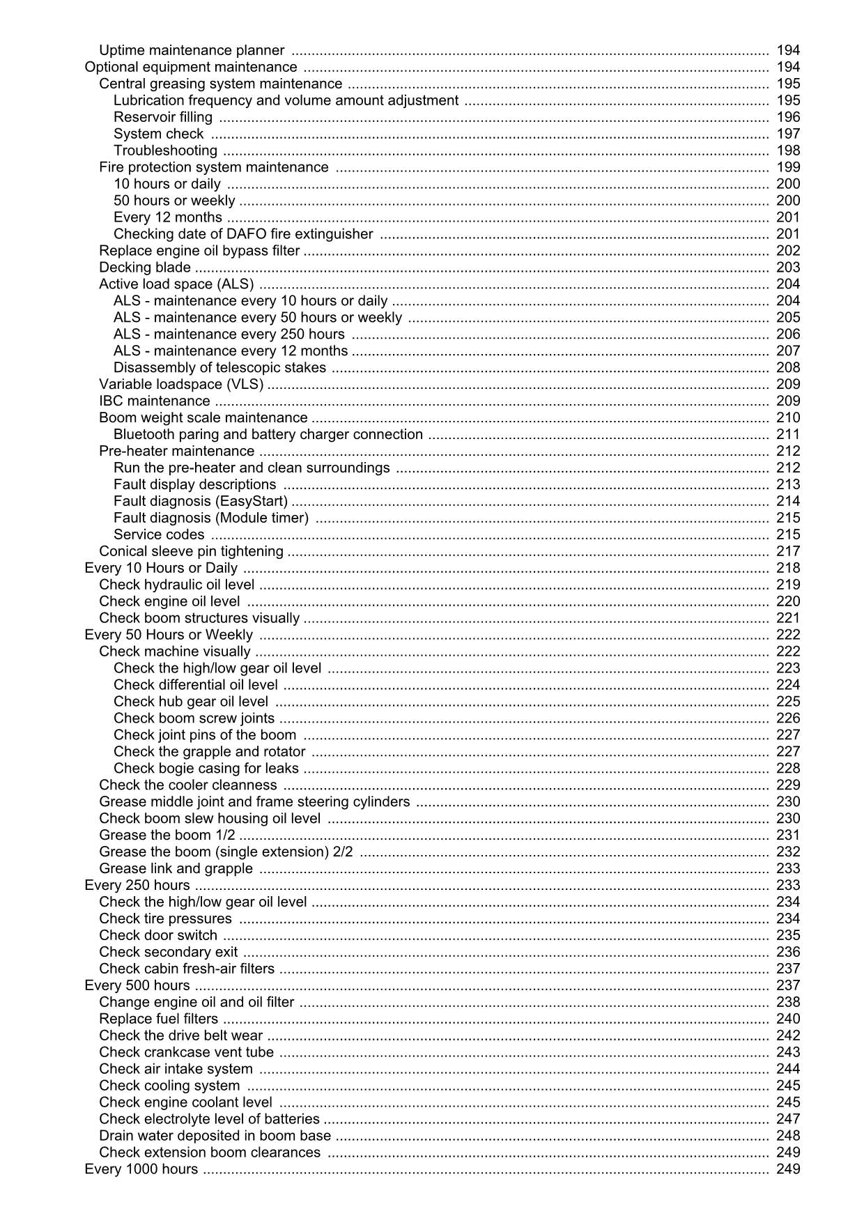 JOHN DEERE 1910E FORWARDER OPERATORS MANUAL #2