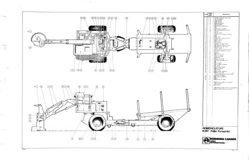 JOHN DEERE K2FF FORWARDER PARTS CATALOG MANUAL