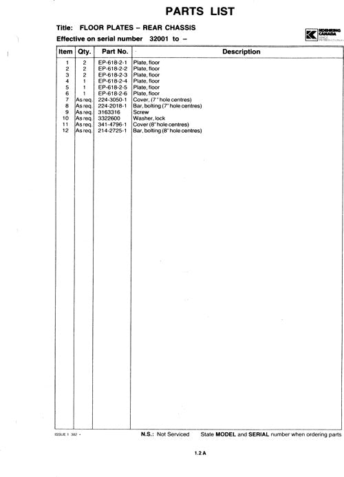 JOHN DEERE K440 FORWARDER-ERSATZTEILKATALOGHANDBUCH