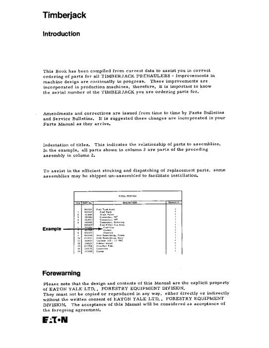 MANUEL DU CATALOGUE DES PIÈCES DU TRANSPORTEUR JOHN DEERE 230 782011-787113