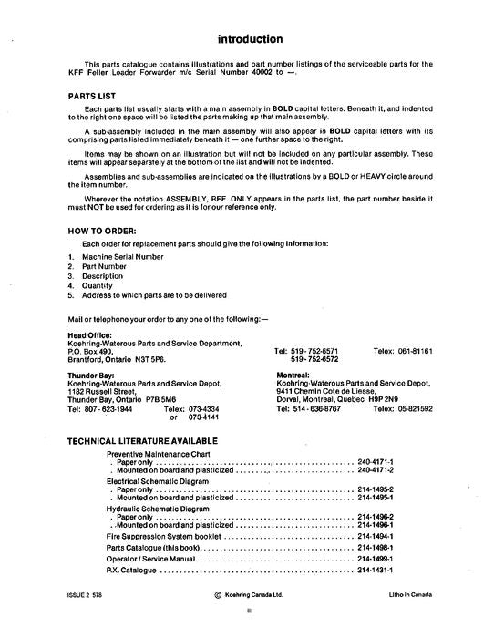 MANUEL DU CATALOGUE DES PIÈCES DU TRANSPORTEUR JOHN DEERE 230 782011-787113