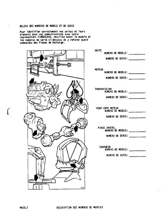 JOHN DEERE 230 FORWARDER PARTS CATALOG MANUAL AA5191-AC5999