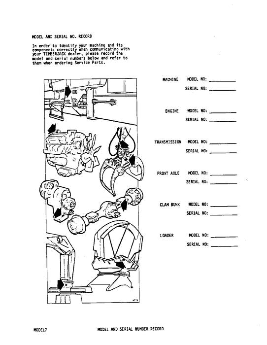 JOHN DEERE 230 FORWARDER PARTS CATALOG MANUAL AA5191-AC5999