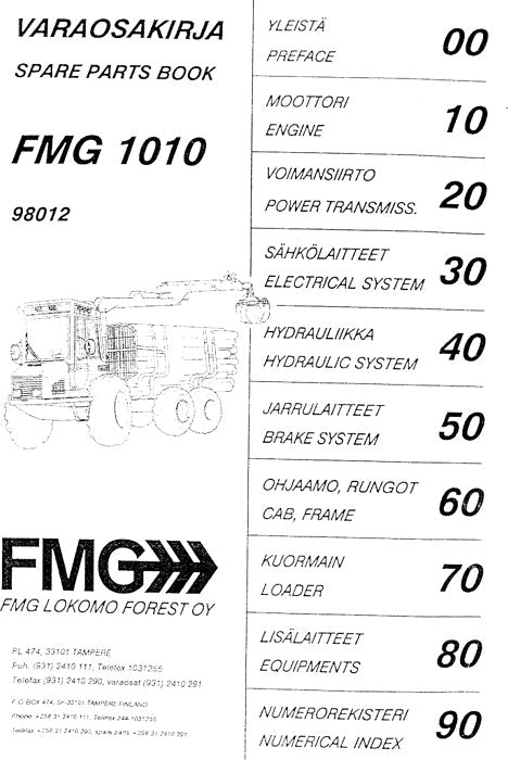 MANUEL DU CATALOGUE DES PIÈCES DÉTACHÉES DU TRANSPORTEUR JOHN DEERE 1010 SÉRIE 10101300–10101457