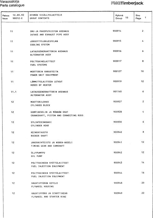 MANUEL DU CATALOGUE DES PIÈCES DÉTACHÉES DU TRANSPORTEUR JOHN DEERE 1010 SÉRIE 10101300–10101457