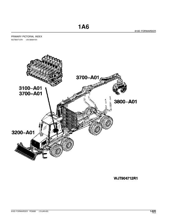 MANUEL DU CATALOGUE DES PIÈCES DE RECHANGE POUR TRANSPORTEUR JOHN DEERE 1710D 1711D