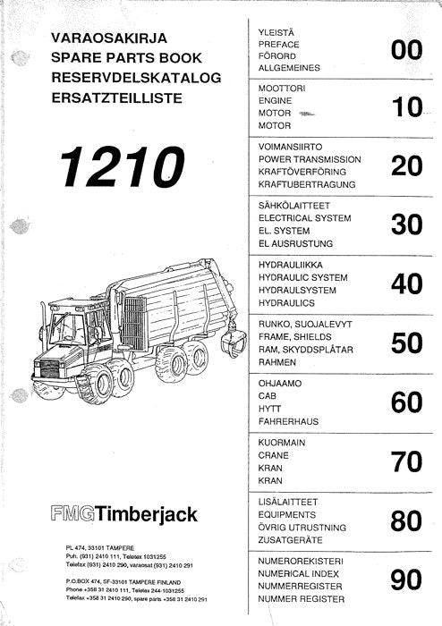 MANUEL DU CATALOGUE DES PIÈCES DU TRANSPORTEUR JOHN DEERE 1210 ser.–12100173