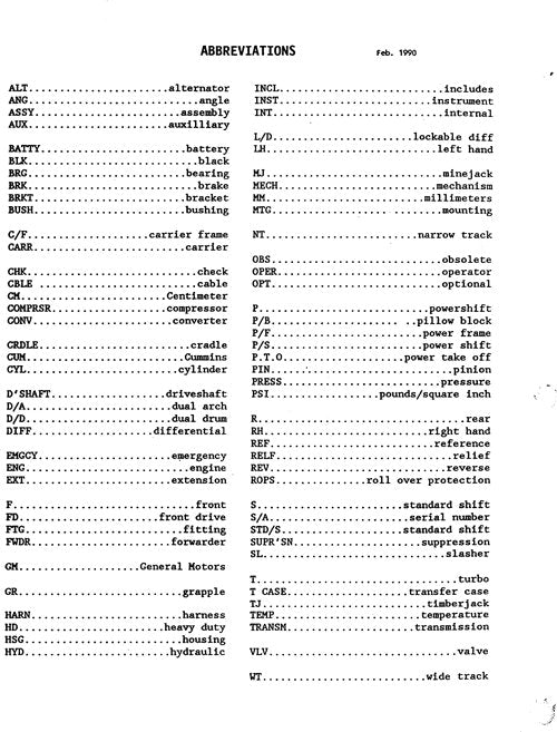 MANUEL DU CATALOGUE DES PIÈCES DU TRANSPORTEUR JOHN DEERE 230A 230F