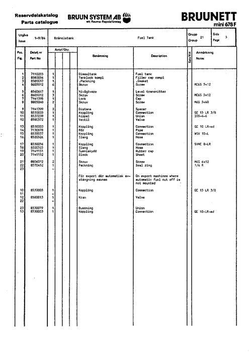 JOHN DEERE 678 FMG FORWARDER PARTS CATALOG MANUAL