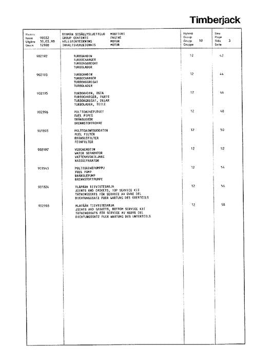 MANUEL DU CATALOGUE DES PIÈCES DU TRANSPORTEUR JOHN DEERE 1210B