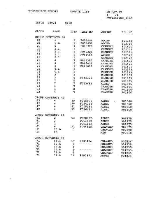 MANUEL DU CATALOGUE DES PIÈCES DU TRANSPORTEUR JOHN DEERE 810B 8100296-