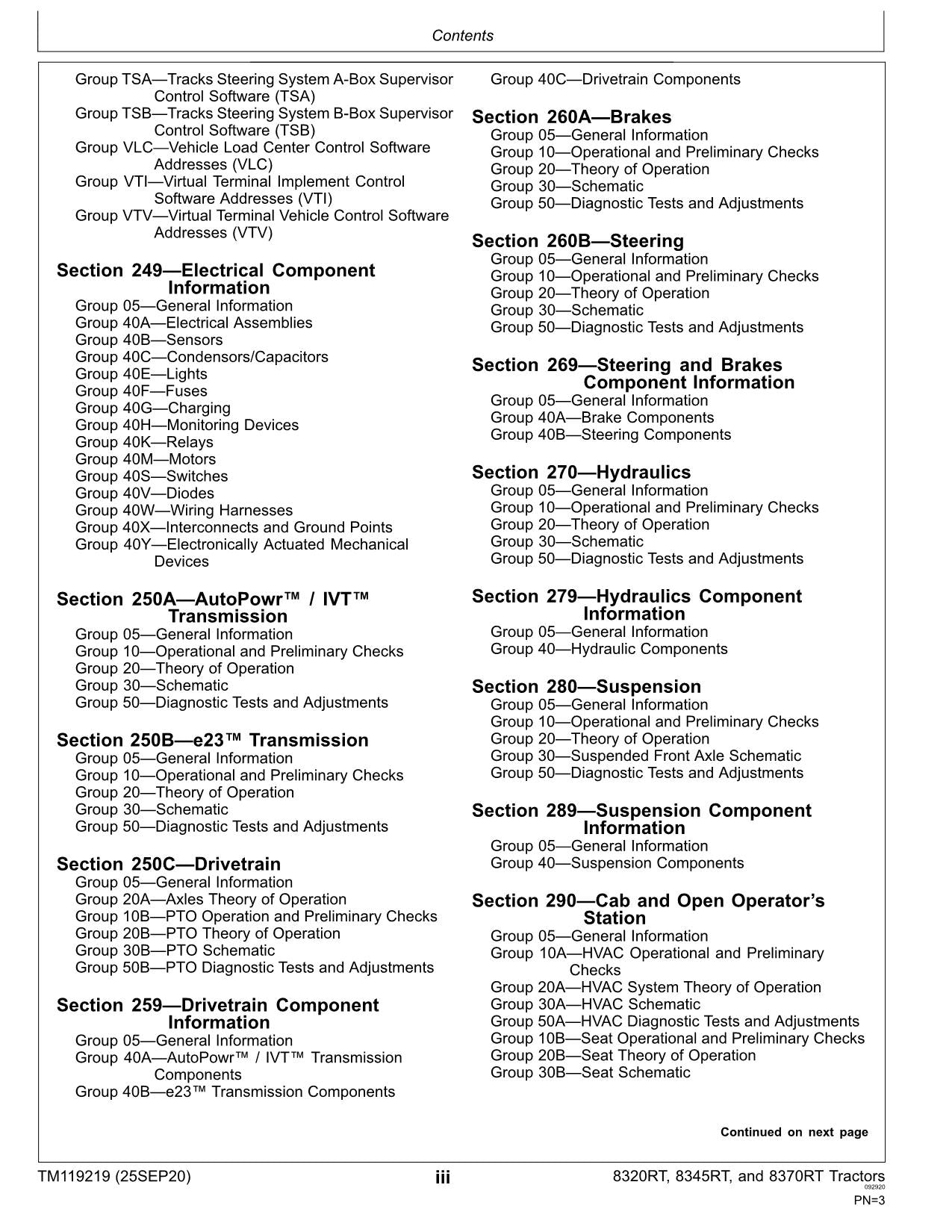 JOHN DEERE 8320RT 8345RT 8370RT 8RT TRAKTOR-BETRIEBSTESTHANDBUCH Nr. 2