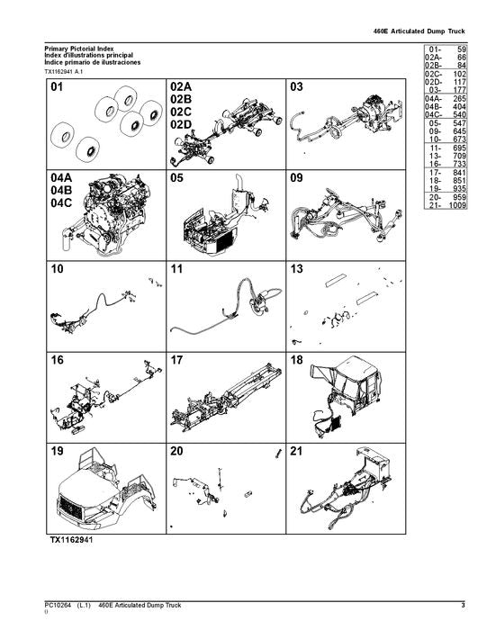 MANUEL DU CATALOGUE DES PIÈCES DE RECHANGE POUR CAMION À BENNE BASCULANTE JOHN DEERE 460E #2