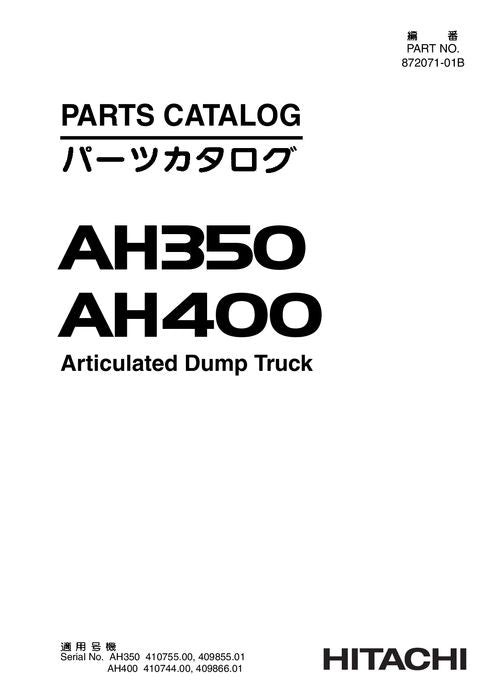 HITACHI AH350 AH400 MULDENKIPPER - ERSATZTEILKATALOGHANDBUCH