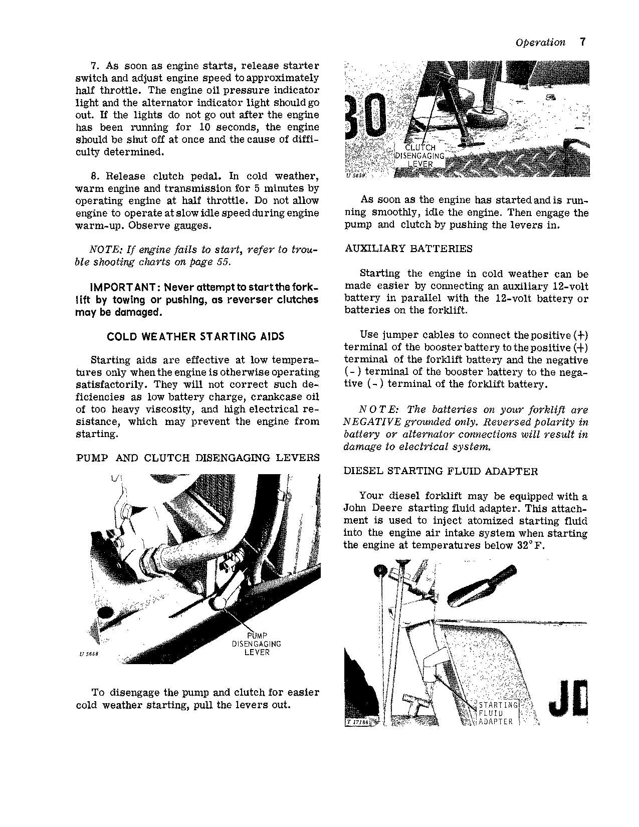 MANUEL D'UTILISATION DU CHARIOT ÉLÉVATEUR JOHN DEERE 480