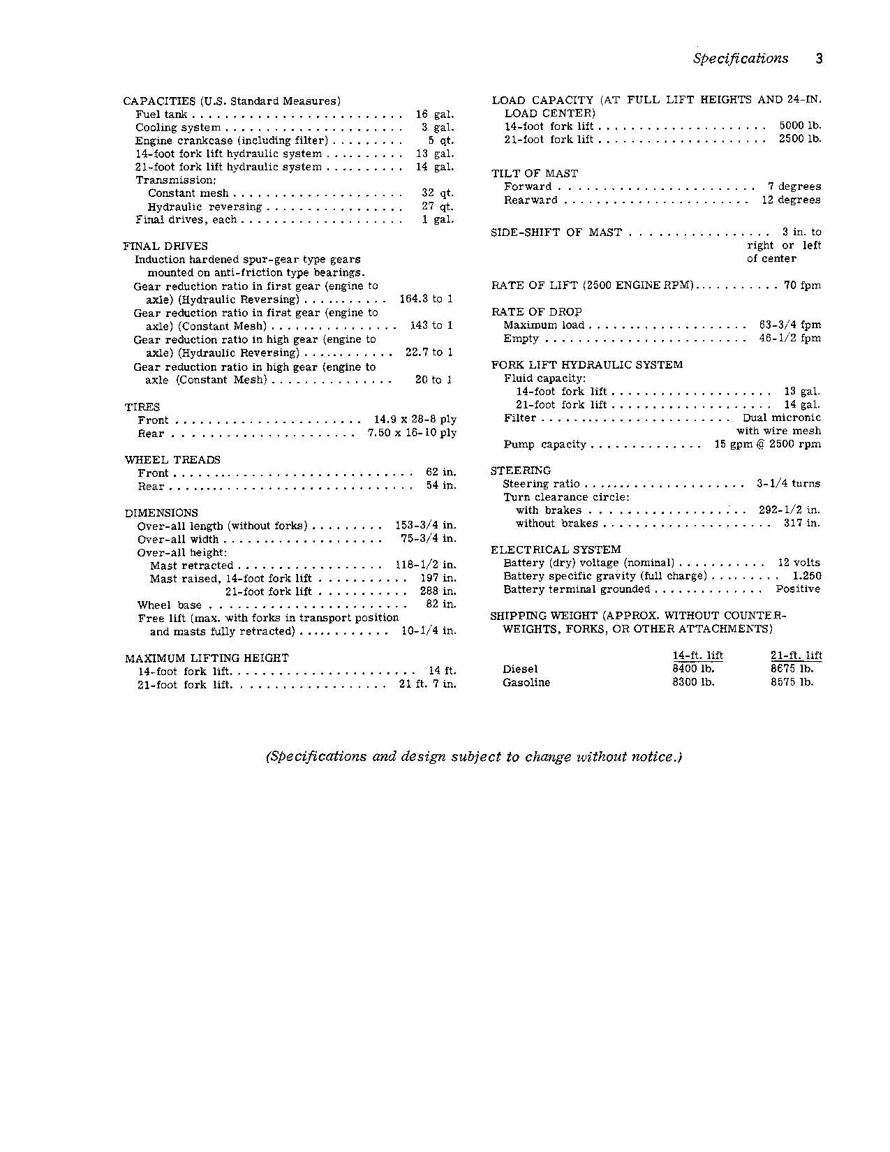 JOHN DEERE 2010 FORKLIFT OPERATORS MANUAL