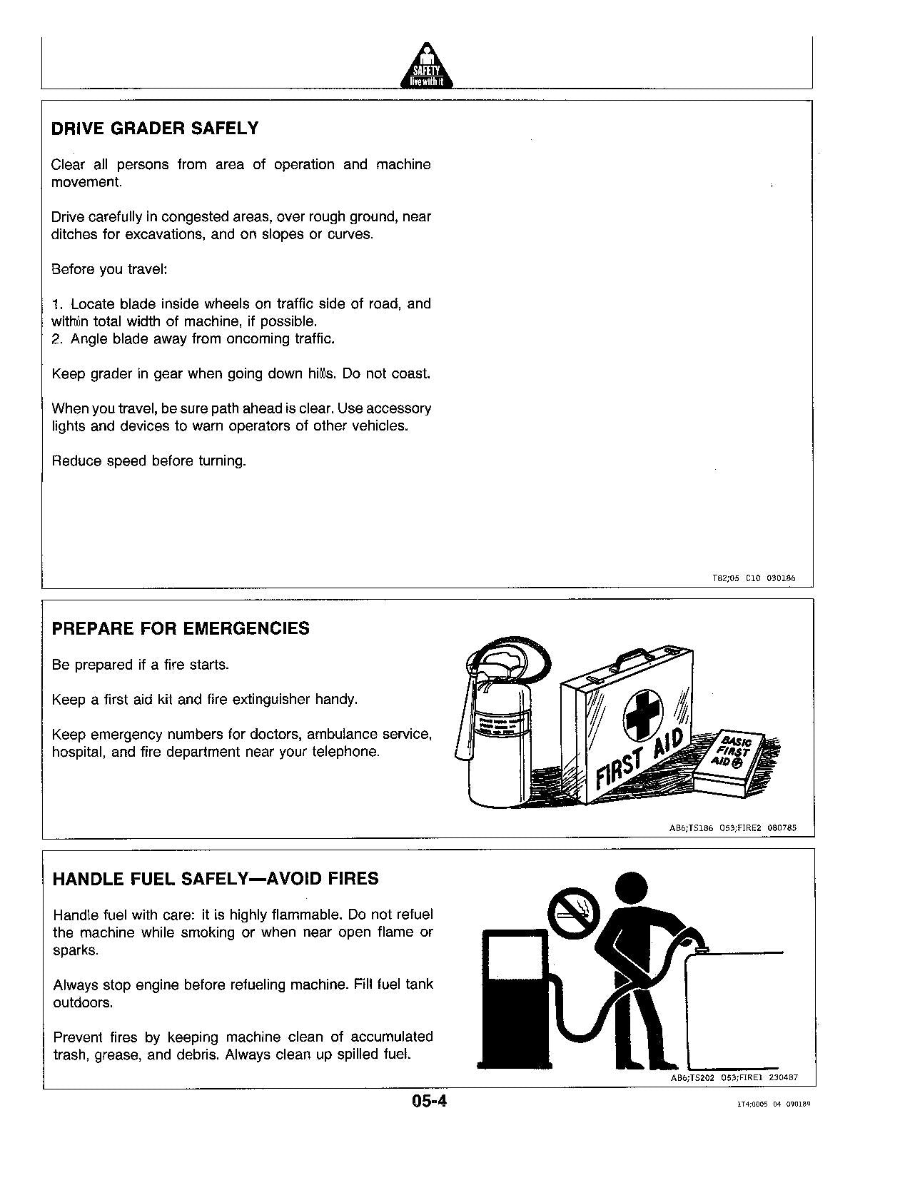 JOHN DEERE 670B 672B MOTOR GRADER OPERATORS MANUAL #1